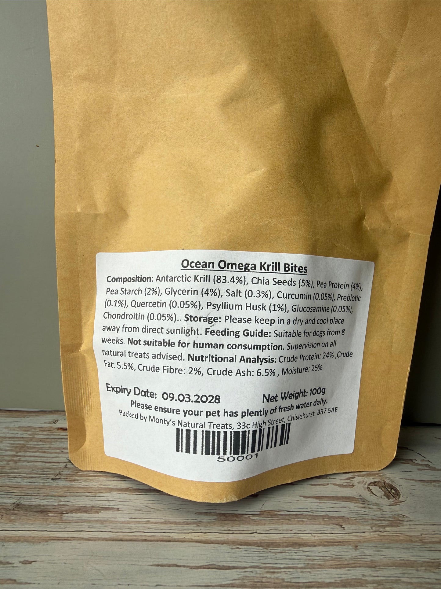 Ocean Omega Krill Bites 100g
