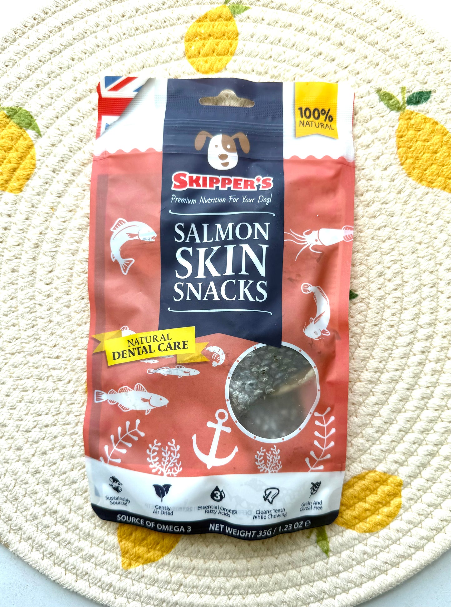 Salmon skin snacks